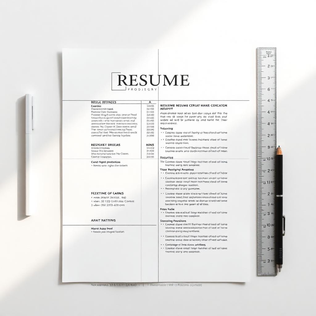 The Anatomy of a One-Page Resume