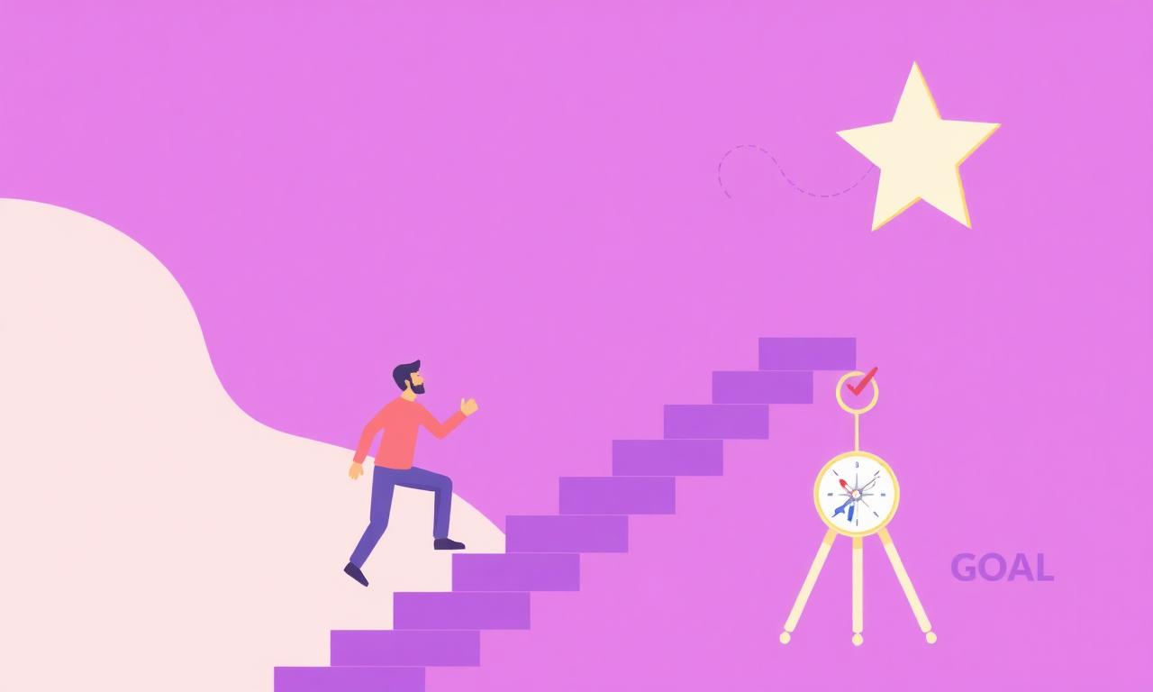 Climbing steps toward a career goal