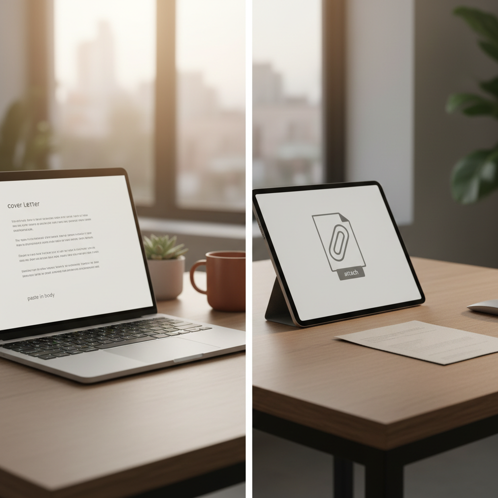 Cover Letter: Email Body vs Attachment
