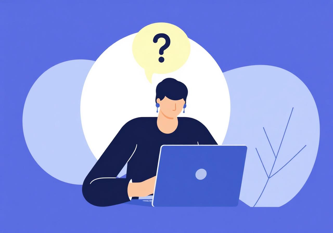 Person asking questions while building a resume on a laptop