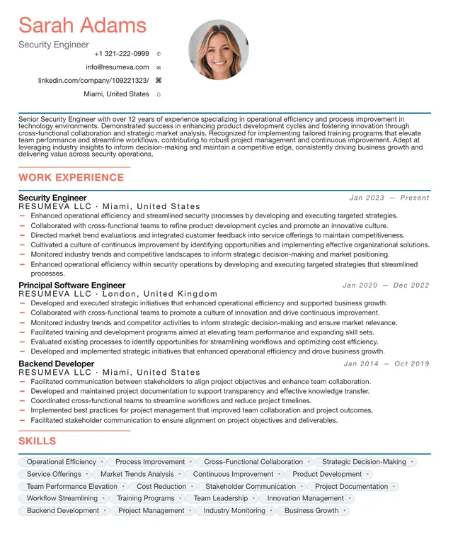 102. Compliance Officer resume template preview