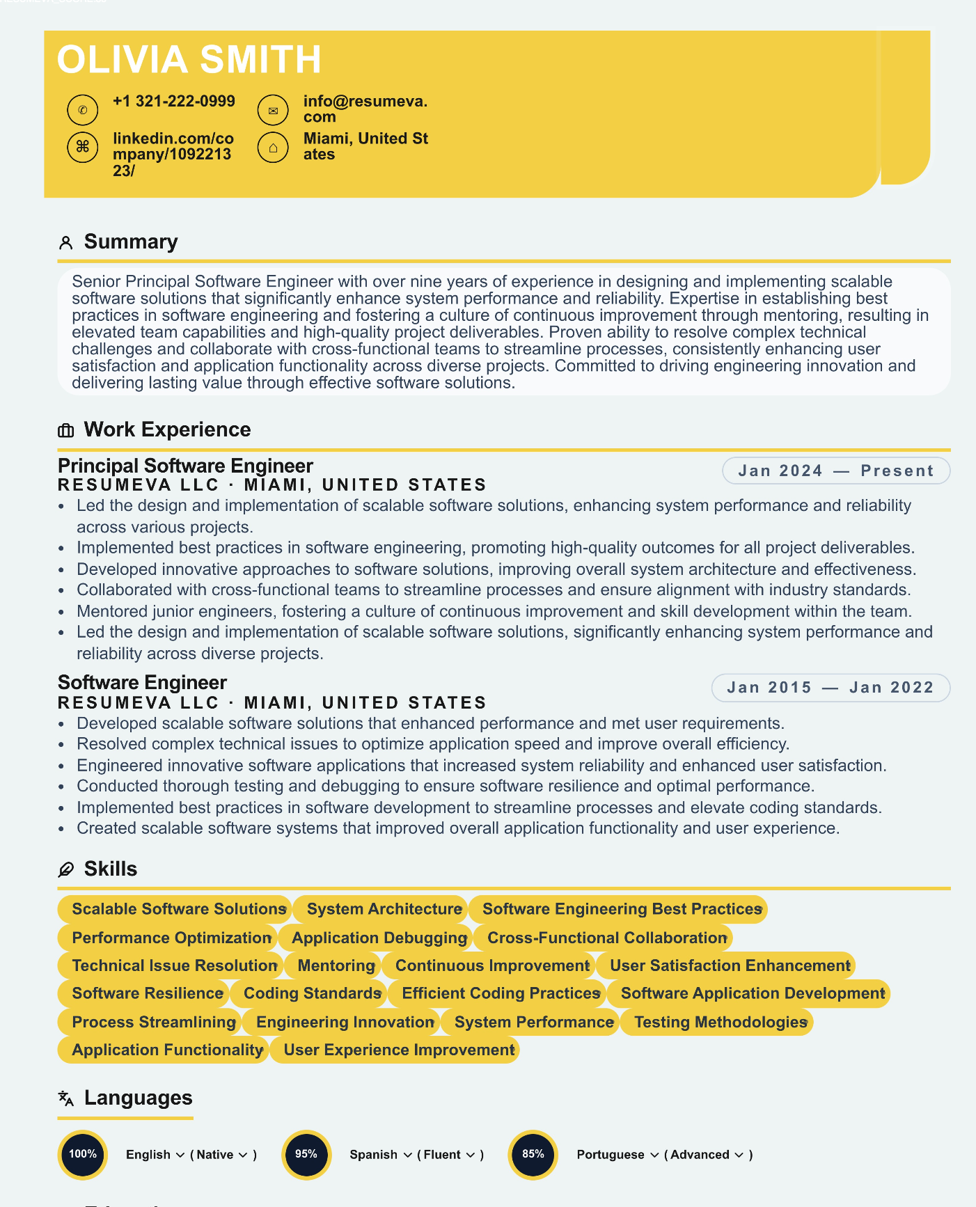 41. Graphic Designer Pro resume template preview