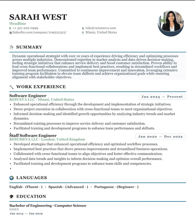 38. Auto Mechanic resume template preview