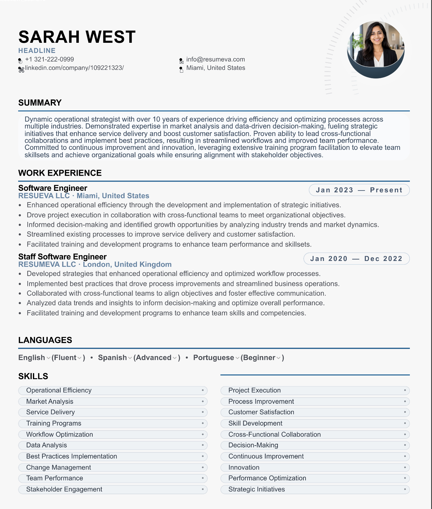45. Chef resume template preview