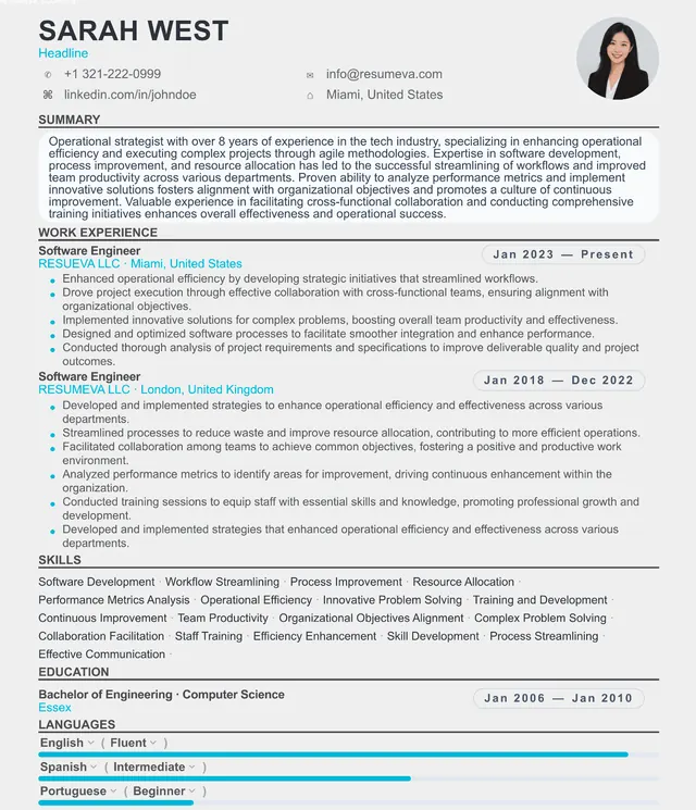 48. ICU Nurse resume template preview