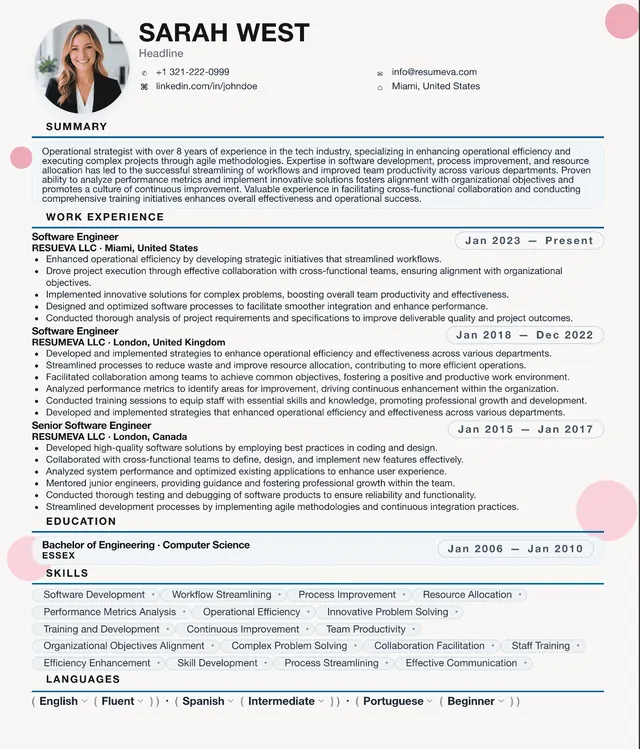 60. Recruiter resume template preview