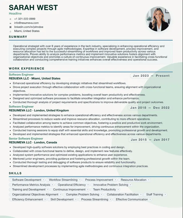 61. Accountant resume template preview
