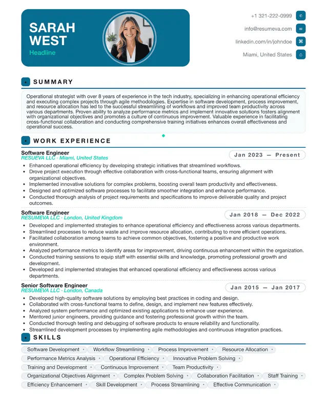 64. Investment Analyst resume template preview