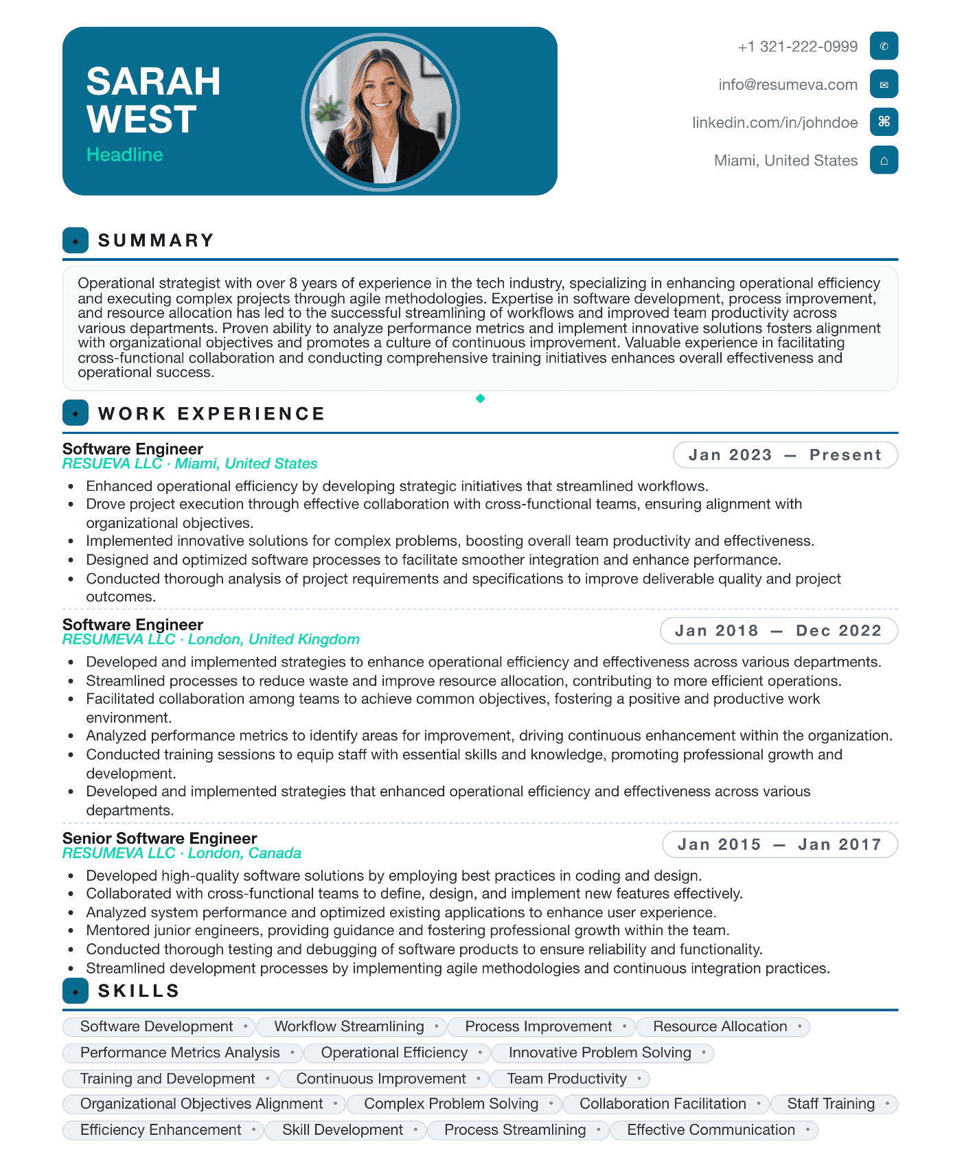 64. Investment Analyst resume template preview
