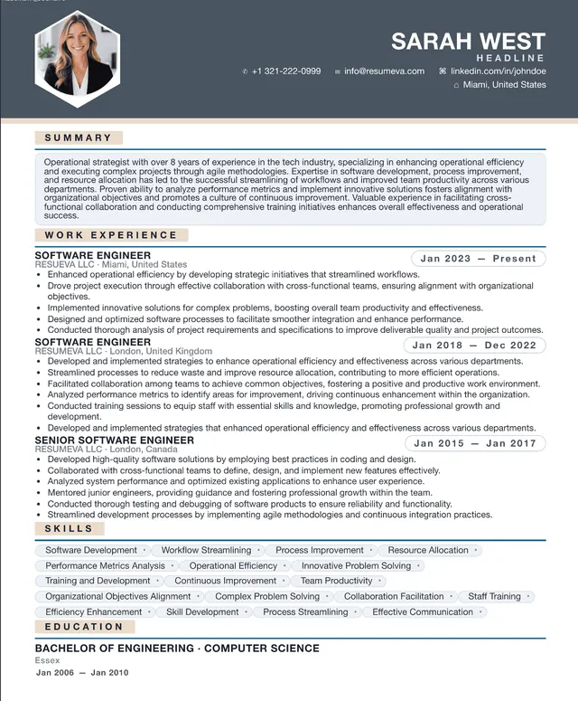65. Bank Manager resume template preview