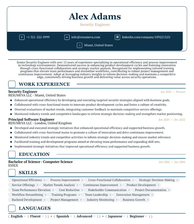 90. Translator resume template preview