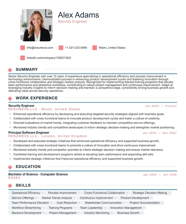 93. Procurement Manager resume template preview
