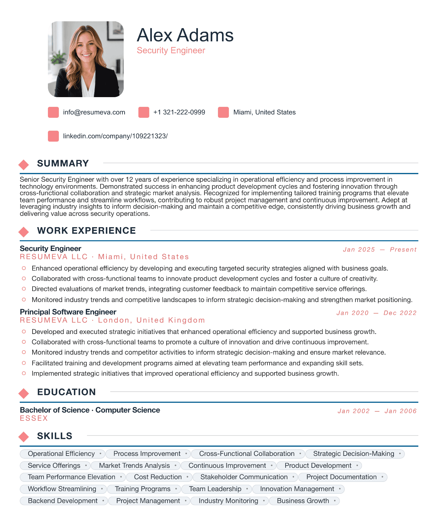 93. Procurement Manager resume template preview