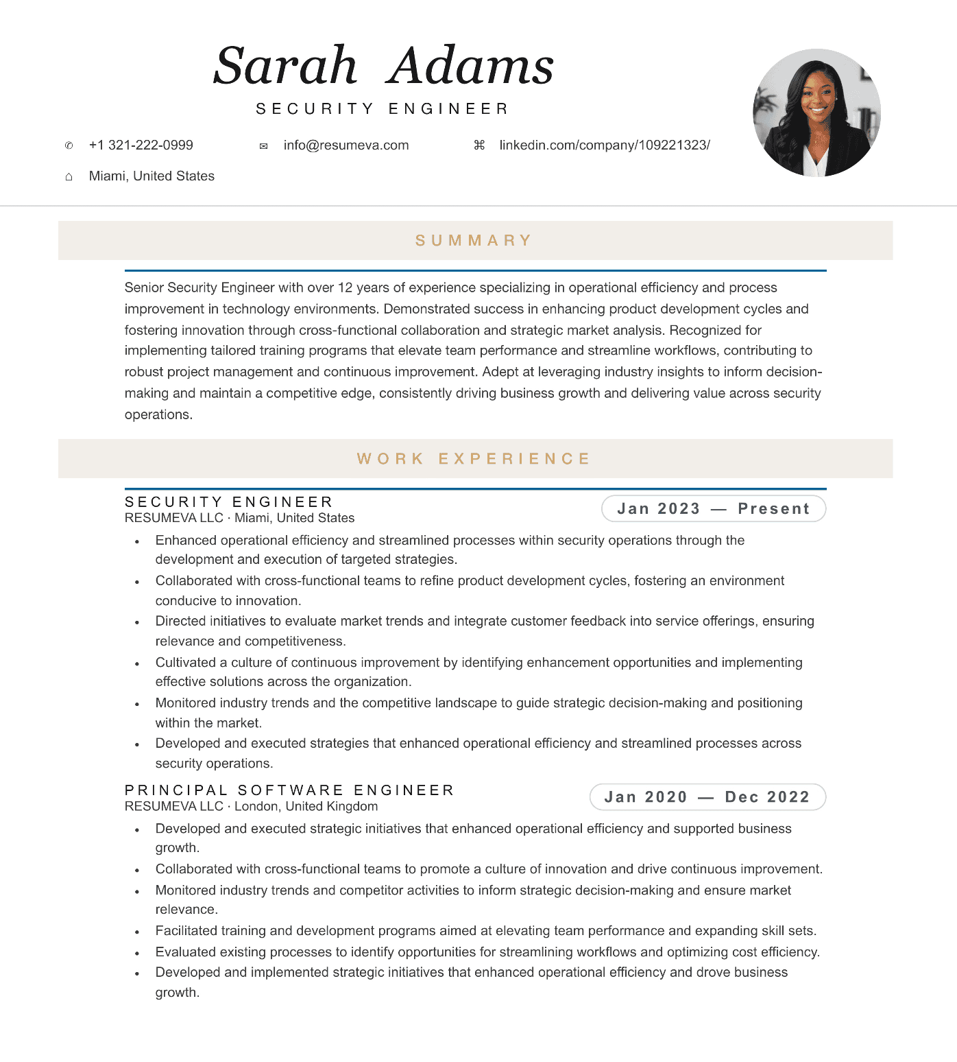 83. Brand Manager resume template preview