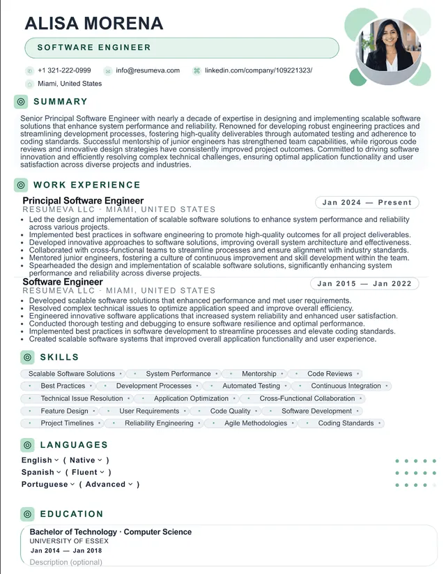 15. Marketing Director resume template preview