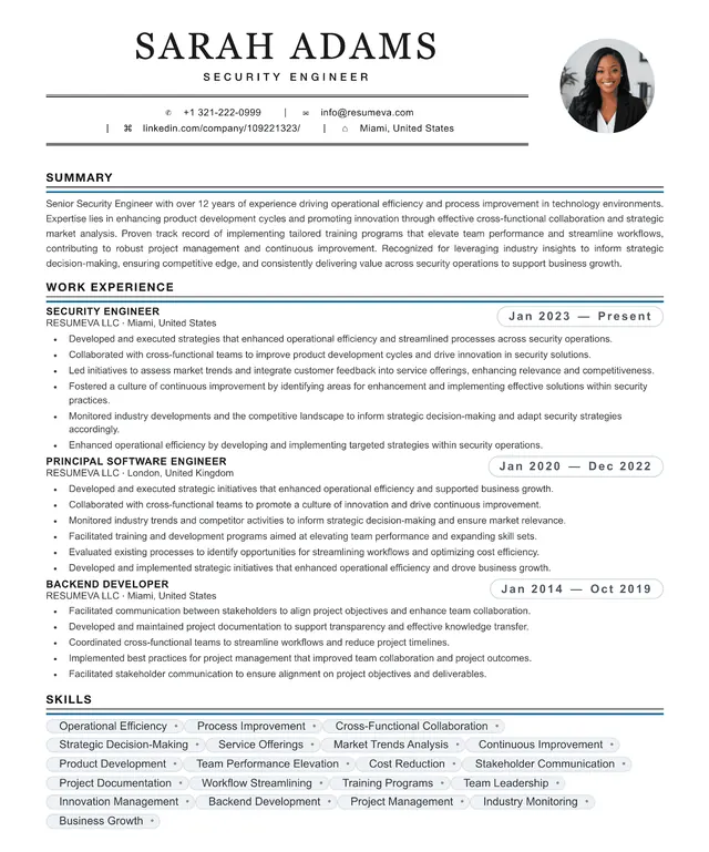 80. Journalist resume template preview