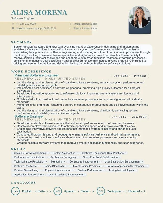 UX Designer resume after Resumeva